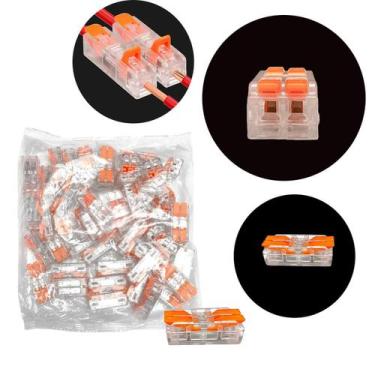 Imagem de Conector de Emenda Linear 2 Vias 50 Unidades - Nilo-imports