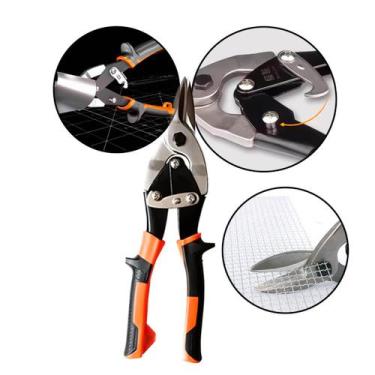 Imagem de Tesoura Para Cortar Chapa 10 Polegadas Corte Reto - Nilo-imports