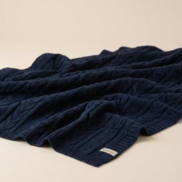 Imagem de Manta Trico Sofa Decorativa 150x90cm Usufruto Tricot c003 Cor:DENIN