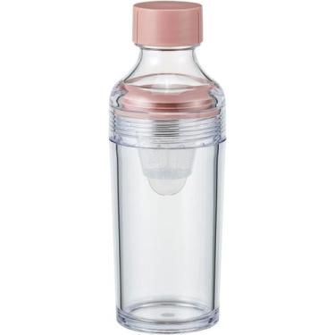 Imagem de Hario garrafa fibportatil vidro e silicone rosa 160ml