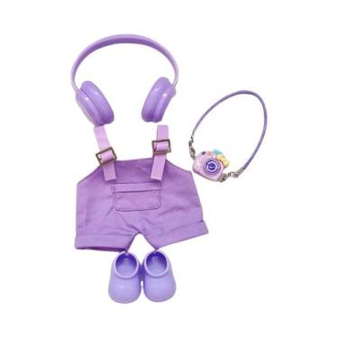 Imagem de Boneca Labubu: Roupa De Pelúcia Fofa Com Alças De Ombro E Calças  Aces