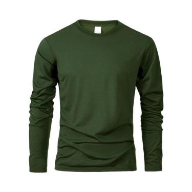 Imagem de Camisetas Masculinas De Manga Longa Com Tecnologia De Controle De Umid