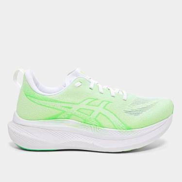 Imagem de Tênis Asics Glideride Max 2 Feminino, Branco, Verde, 37