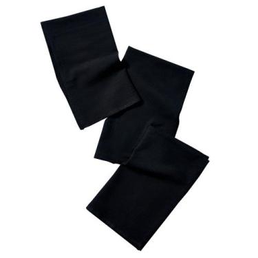 Imagem de Kit 10 Pano De Prato Preto Do Chef Bainha Gourmet - Rubber Store