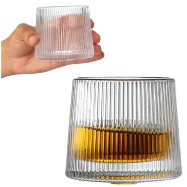 Imagem de 6 Copos de Vidro 170ml Giratório Luxo Whisky Drinks Bar - Flashgoods
