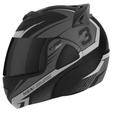 Imagem de Capacete Moto Fechado V-Pro Jet 3 Viseira Fumê Pro Tork Feminino Mascu