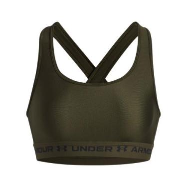 Imagem de Top de Treino Under Armour Crossback Feminino, Verde, M