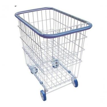Imagem de Carrinho para Condomínio 215 Litros com Repartição Lateral para Transporte e Organização Prata Premium Colchões