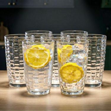 Imagem de Kit Copos de Água Long Drink Bormioli Rocco Mat 390ml Vidro Italiano O