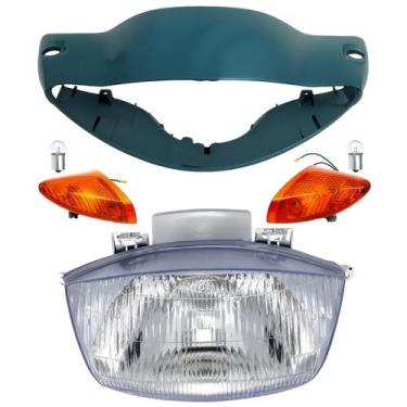 Imagem de Carenagem Farol Bloco Pisca Dianteiro Verde Biz 100 2005 - DNSA