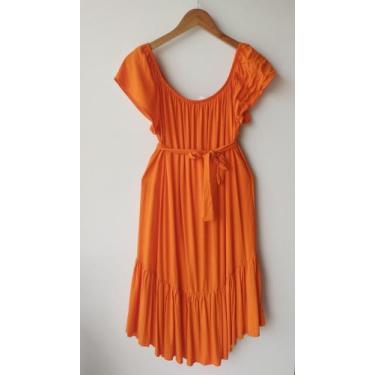 Imagem de Vestido laranja social tamanho único - Espaco