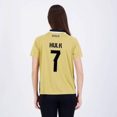 Imagem de Camisa Atlético Mineiro Euforia Feminina Dourada 7 Hulk - Braziline, G