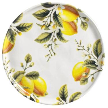 Imagem de Jogo 12 Pratos De Sobremesa Bio Limonata 21,5cm Porto Brasil Cerâmica Limão Siciliano