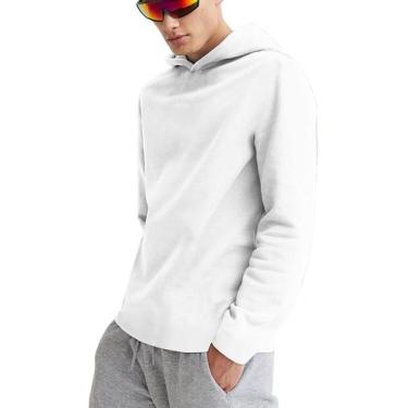 Imagem de Moletom Masculino Confort Com Capuz Alta Qualidade Slim Top - Slim Fit