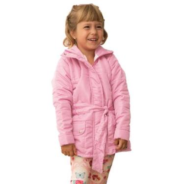 Imagem de Casaco acolchoado Infantil juvenil com cinto Inverno - BLACK SAND, 10,