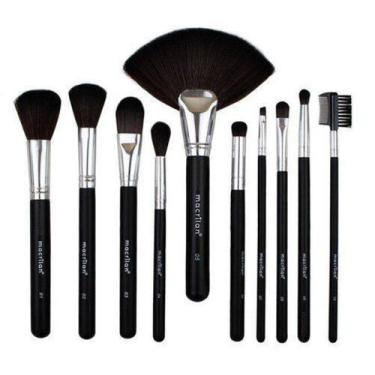 Imagem de Kit De 10 Pincéis Para Maquiagem Macrilan