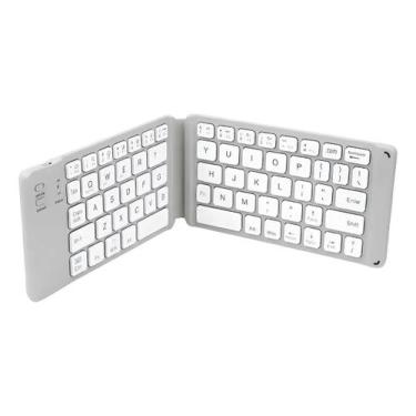 Imagem de Mini Teclado Bluetooth Dobravel JP106 - Rhos, Branco
