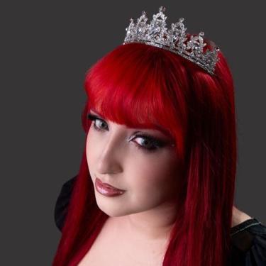 Imagem de Tiara Coroa Luxo com Cristais Dança do Ventre  Cigana TC05 - atelier p