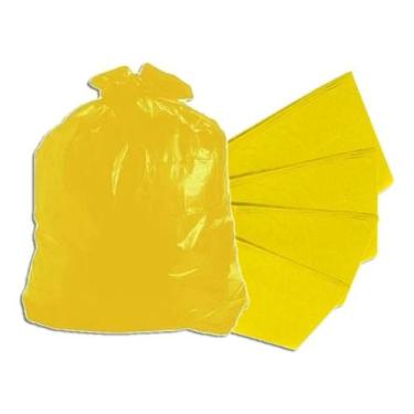 Imagem de Saco De Lixo Amarelo 60l Pacote Com 100 Kit 10 - Redomma, Medem