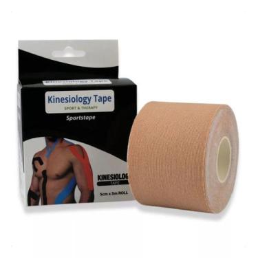 Imagem de Kinesiology Tape Fita Kinésio Sportstape Bandagem Elástica, Bege
