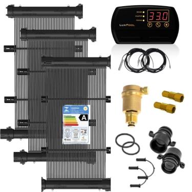 Imagem de Kit Aquecimento Solar para Piscinas Teksol Luxpool Até 20m2 28 Mil Litros Parede KS Aquecedores Bivolt