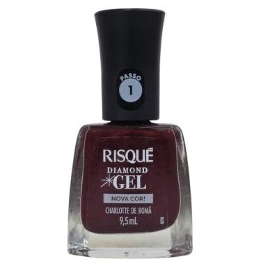 Imagem de Esmalte Charlotte Romã Diamond Gel Risque 9,5ml - Risqué