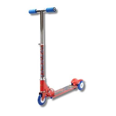 Imagem de Patinete infantil ajustavel e dobravel homem-aranha - bbr toys