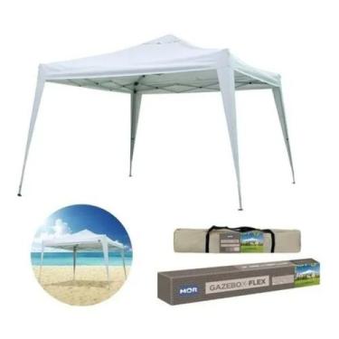 Imagem de Tenda Gazebo Articulado X-Flex Oxford 3,00x3,00m Branco - Mor