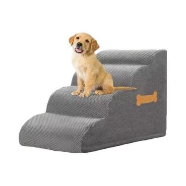 Imagem de Escadas Para Cães, Rampa Para Sofá E Cama, Com Alça Em Formato De Osso