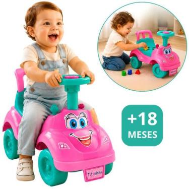 Imagem de Totoka Infantil Bebe Motoca Totokinha Cardoso Andador Rosa Educativo C