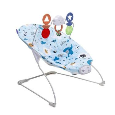 Imagem de Cadeirinha de Descanso Cosco Kids Musical Zeen - 0 a 13kg, Azul