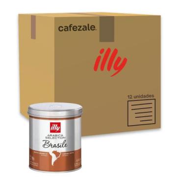 Imagem de Café Moído illy Brasil 125g Kit 12 Latas, Brasil