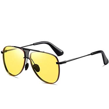 Imagem de Óculos de Sol Design Piloto Unissex Óculos Casual Fotocromático Polarizado com Proteção Uv400 (C2)