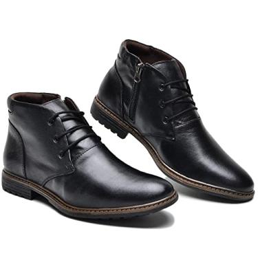 Imagem de Bota Masculina Social urbana soft couro bovino AE1005 CL PTO Cor:Preto;Tamanho:43;Genero:Masculino