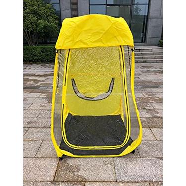 Imagem de Maogear Barraca de privacidade pop-up portátil instantânea para box de banho ao ar livre para acampamento e praia, pesca, bolsa de transporte dobrável (amarela)
