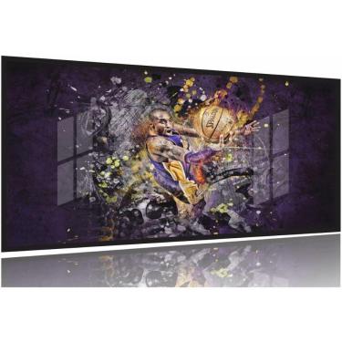 Imagem de Quadro Decorativo Nba Basquete 130x60 Moldura Preta 2x2