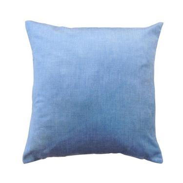 Imagem de Capa De Almofada Vivain Tecido Suede Mesclado Azul Jeans