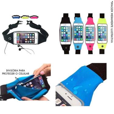 Imagem de Pochete Esporte Slim Porta Celular Dinheiro Viagem Academia