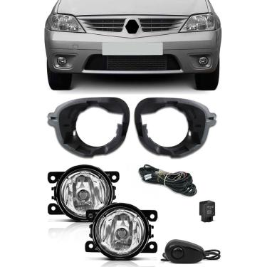 Imagem de Kit Farol de Milha Neblina Renault Logan 2007 2008 2009 2010