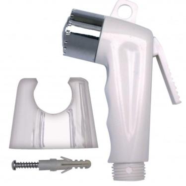 Imagem de Gatilho Para Ducha   ABS Branco Ponta Cromada 1/2 - Emmeti