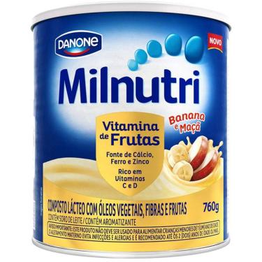 Imagem de Milnutri Vitamina de Frutas Composto Lácteo Infantil Lt 760g