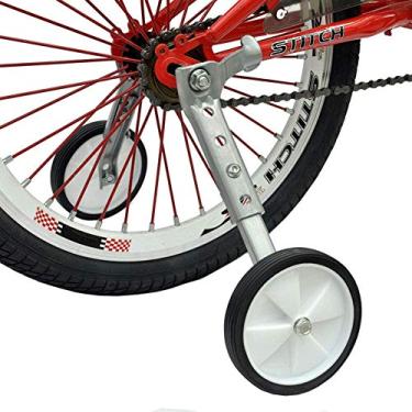 Imagem de Little World – Rodas de treinamento de bicicleta, rodinhas de treinamento de bicicleta com velocidade variável, kit montado para crianças de 18 20 22 polegadas, 1 par