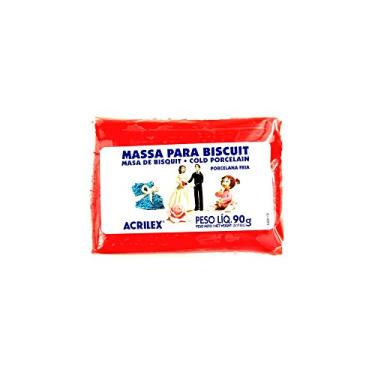 Imagem de Acrilex - Massa 90G Para Biscuit Vermelho Vivo Acrilex 541