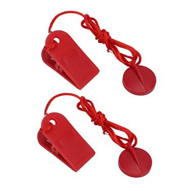 Imagem de trava de segurança do ímã da esteira,Chave de segurança da esteira, dispositivo de parada de emergência magnética universal da esteira, acessórios da esteira adequados para a maioria das esteiras