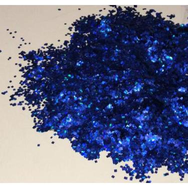 Imagem de Confete Mini Picadinho Holografico Azul Royal Para Balões E Topo De Bo