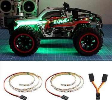 Imagem de Faixa de luz LED para avião de asa fixa RC avião voador asa AR modelo drone carro caminhão (verde)