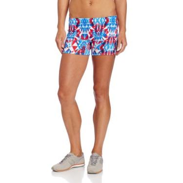 Imagem de Bermuda de corte feminina ASICS com costura interna de 10 cm, Royal/White, XX-Small