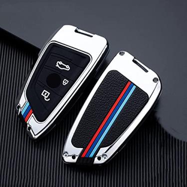 Imagem de YJADHU Capa de chave de carro bolsa de chave suporte de carro proteção de chaveiro, apto para bmw f20 g20 g30 x1 x3 x4 x5 g05 x6,12