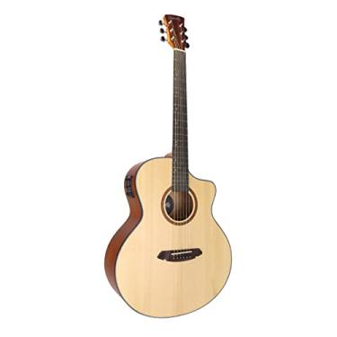 Imagem de VIOLÃO ELÉTRICO CORAL 40" - TAMPO SÓLIDO EM SPRUCE - CLEAR NATURAL - EQ 3 BANDAS – VGAC1954CN40 – TONANTE