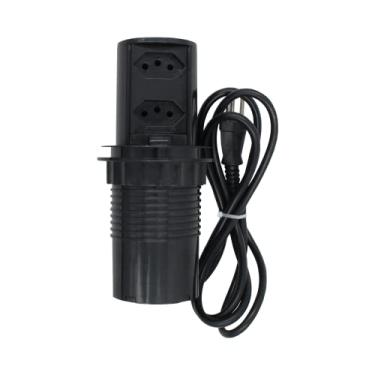 Imagem de Mini Totem POP 10-2 tomadas - Preto